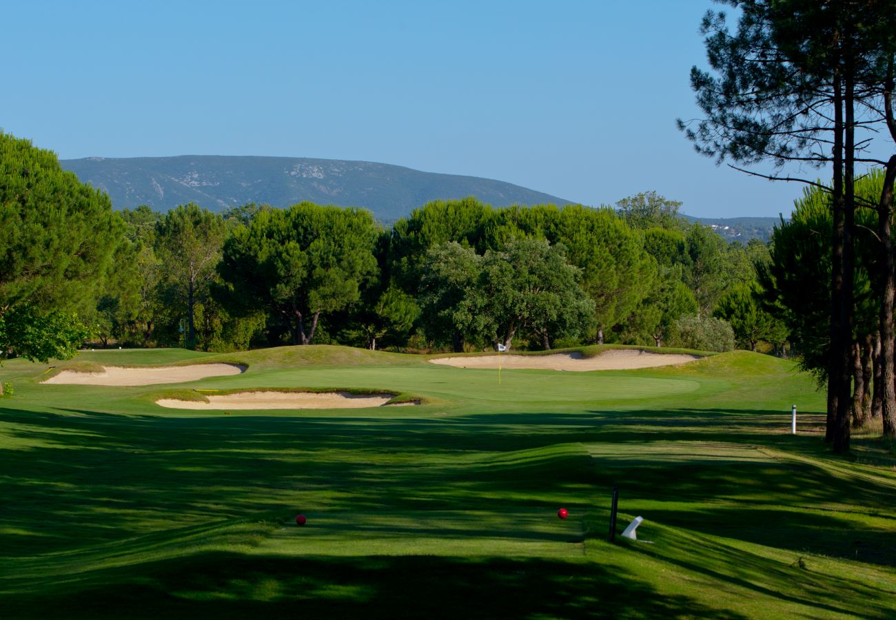 Profitez de la commodité d'un parcours de golf à proximité de la Villa Alegre à Sesimbra. Perfectionnez vos compétences ou profitez d'une partie relax