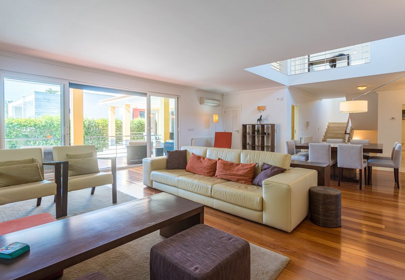 Open space living room and dining room.