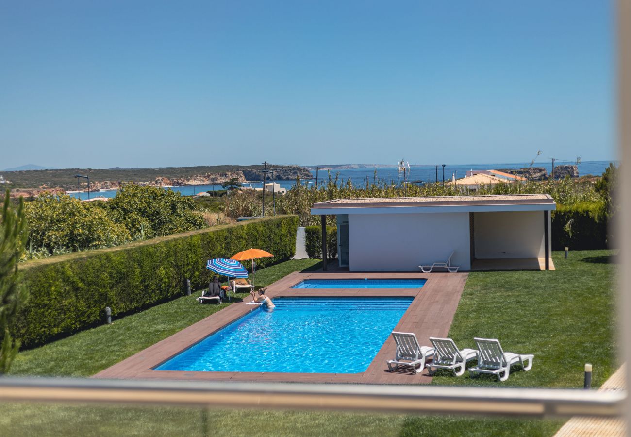 House overlooking the beach.