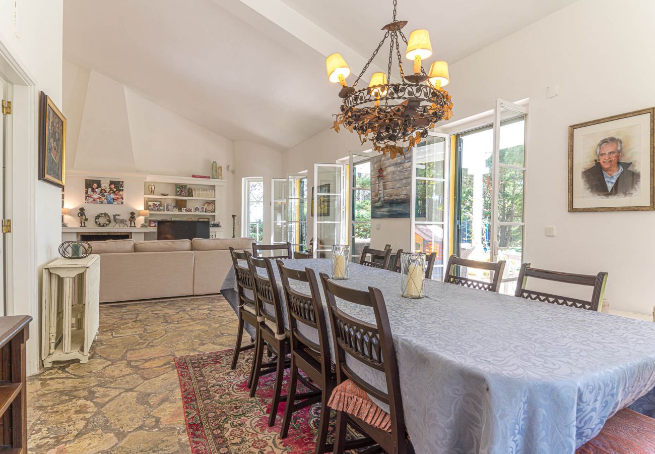 Open space living room and dining room. 