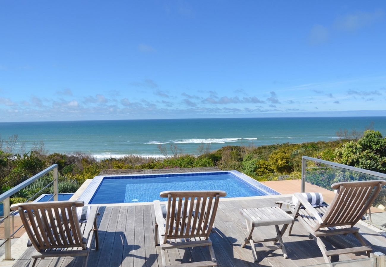 Outdoor space with sea views.